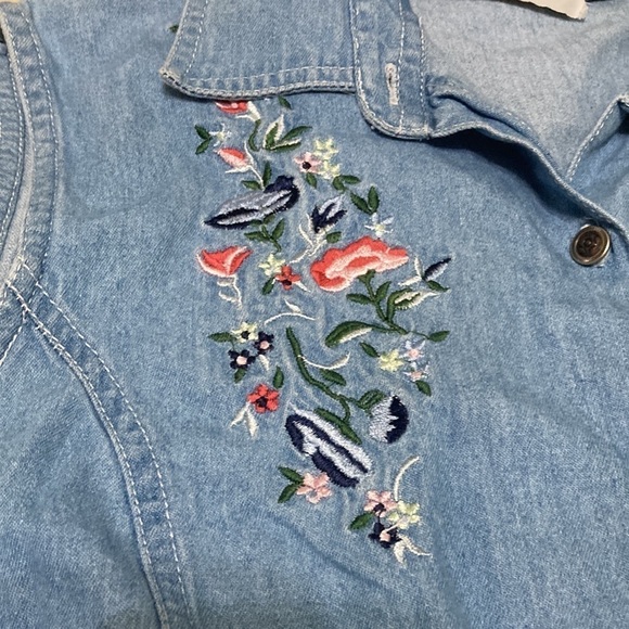 Oh mamma denim sleeveless top size M - Picture 2 of 6